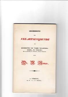 Geschiedenis der vee artsenijkunde