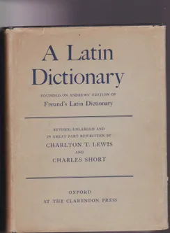 A Latin Dictionary