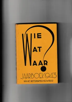 Wie Wat Waar jaarboek 1943