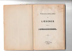 Verzameling van liederen voor de Zondagschool