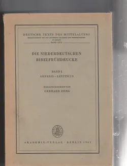 Die Niederdeutschen Bibelfruhdrucke compleet