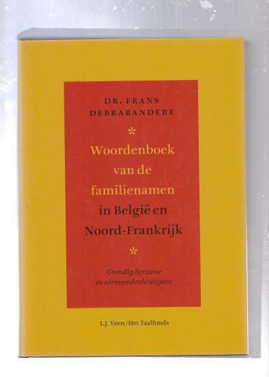 Woordenboek van de familienamen in Belgie en Noord-Frankrijk