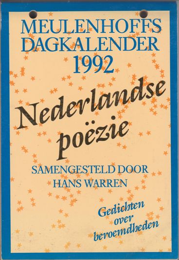 Meulenhoffs dagkalender 1992 Nederlandse poezie