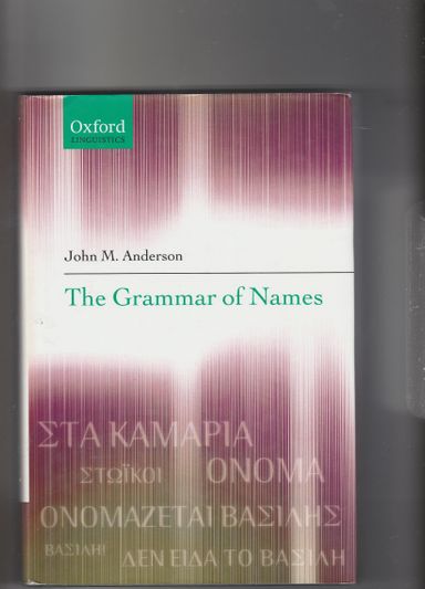 The Grammar of Names