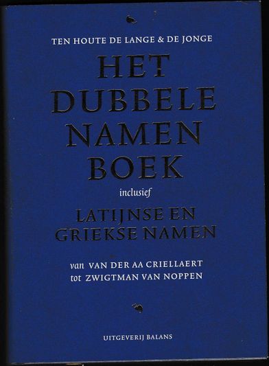 Het dubbele namen boek