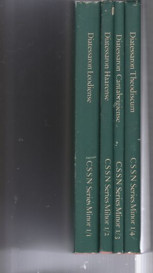 Diatessaron Leodiense Haarense Cantabrigiense Theodiscum 4 delen