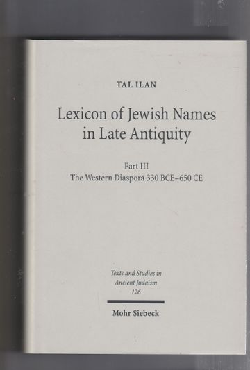 Lexicon of Jewish Names in Late Antiquity