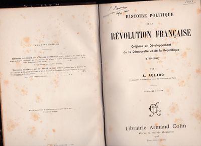 Histoire politique de la Revolution Francaise