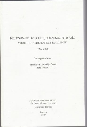 Bibliografie over het Jodendom en Israël voor het Nederlands taalgebied
