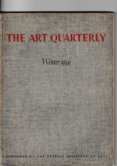 The Art Quarterly Winter 1939