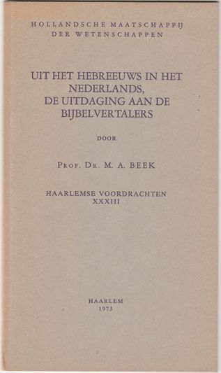Uit het Hebreeuws in het Nederlands,de uitdaging aan de Bijbelvertalers