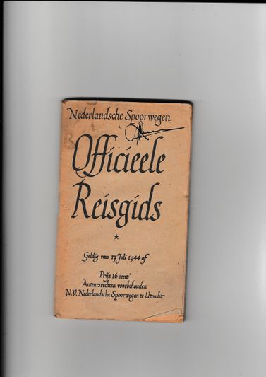 Nederlandsche Spoorwegen Officieele Reisgids 1944