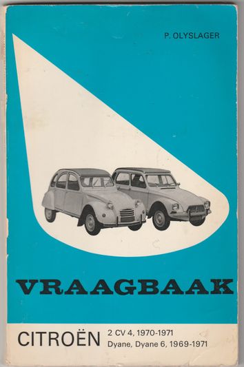 Vraagbaak Citroën 2CV4,1970-1971 Dyane,Dyane 6,1969-1971