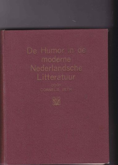 De humor in de moderne Nederlandsche litteratuur