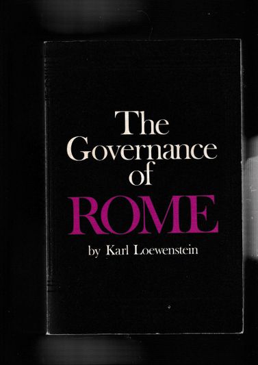 The Governance of Rome