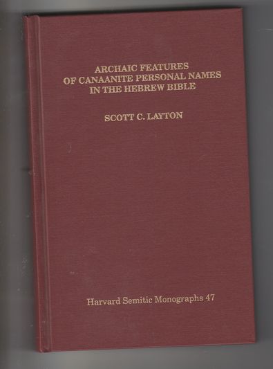 Archaic features of Canaanite personal names in the Hebrew Bible