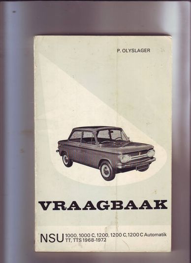 Vraagbaak NSU 1000,1000C,1200,1200C,1200C Automatik