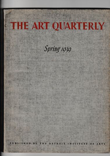 The Art Quarterly Spring 1939