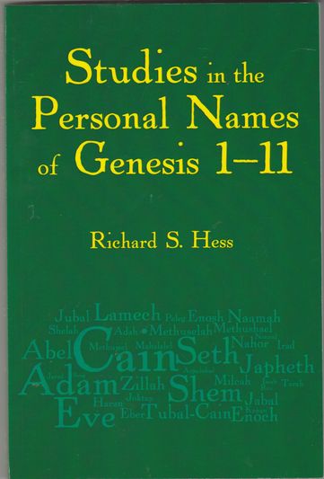 Studies in the Personal Names of Genesis 1-11