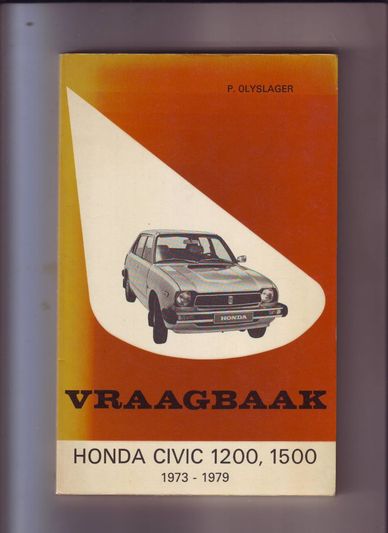 Vraagbaak Honda Civic 1200,1500 1973-1979