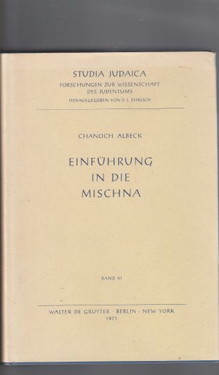 Einführung in die Mischna