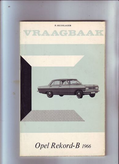 Vraagbaak Opel Rekord-B 1966