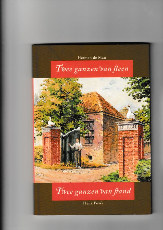 Twee ganzen van steen Twee ganzen van stand