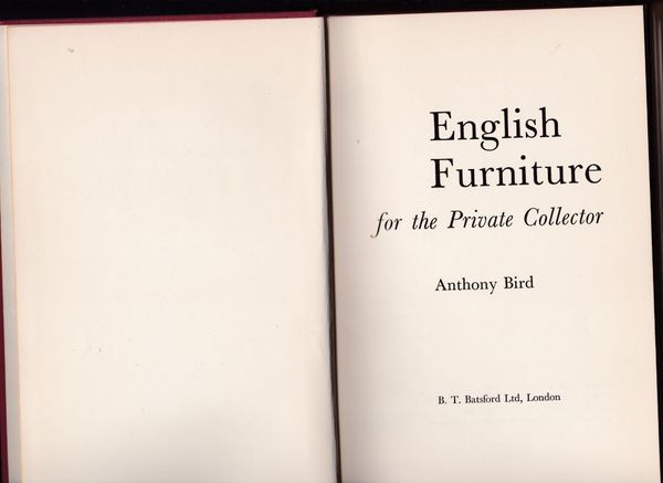 English Furniture for the Private Collector
