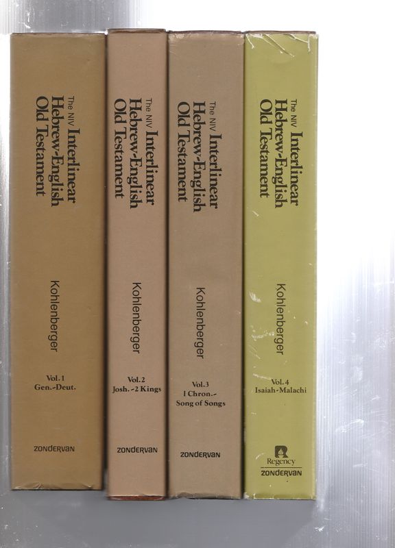 The NIV Interlinear Hebrew-English Old Testament 4 delen
