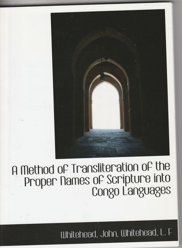 A Method of Translation of the Proper Names of Scripture into Congo Languages