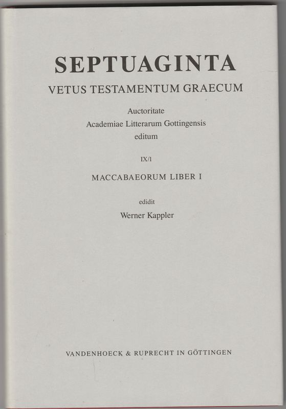Septuaginta Maccabaeorum Liber I-II-III