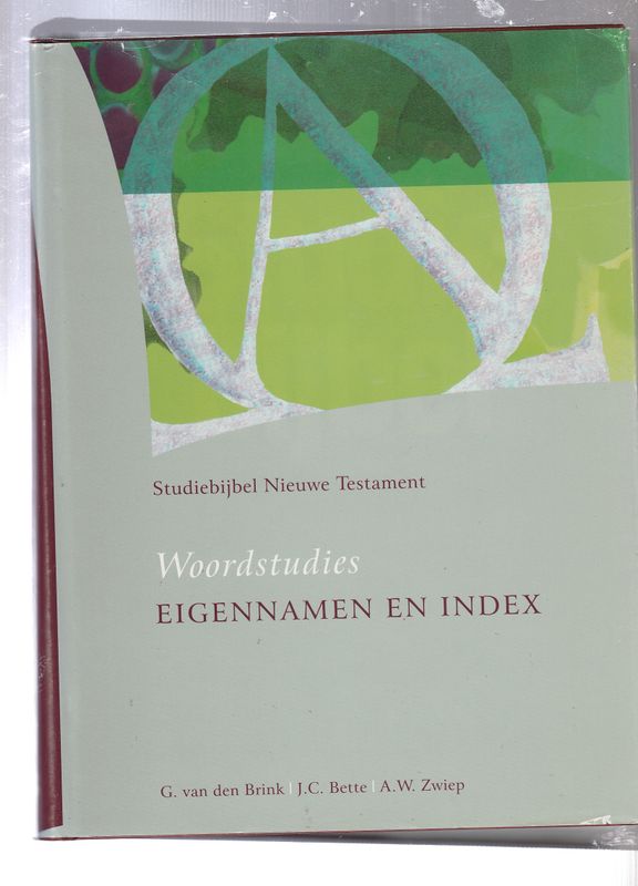 Woordstudies en Concordantie Eigennamen en Index