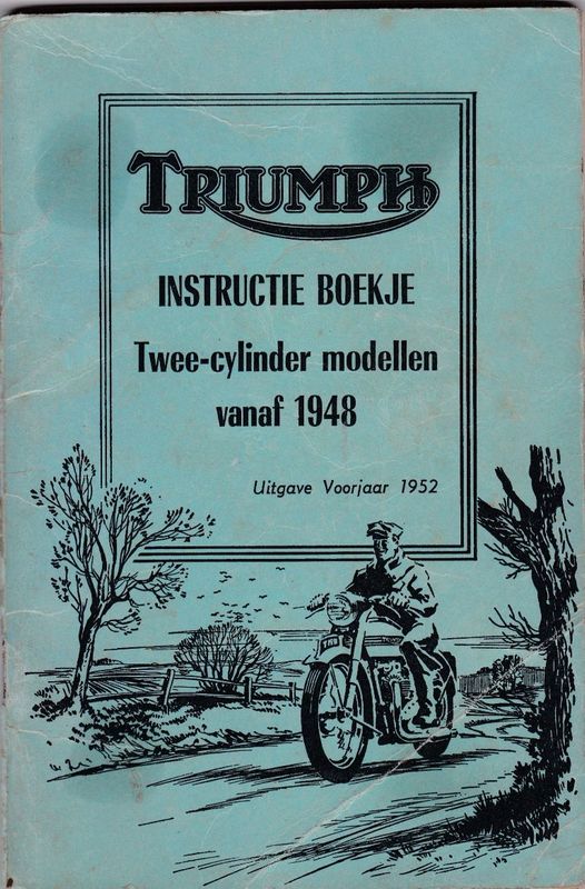 Triumph Instructie Boekje Twee cylinder modellen vanaf 1948