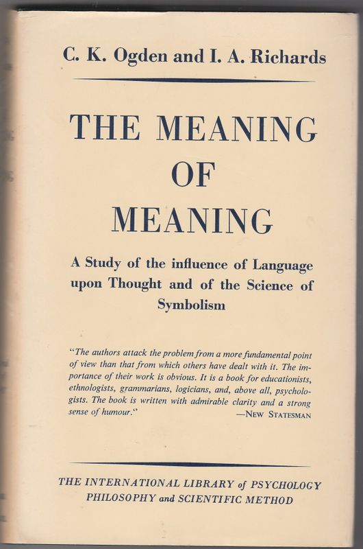 The meaning of meaning