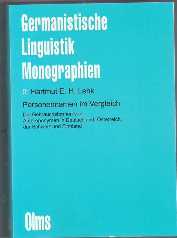 Germanistische Linguistik Monographien