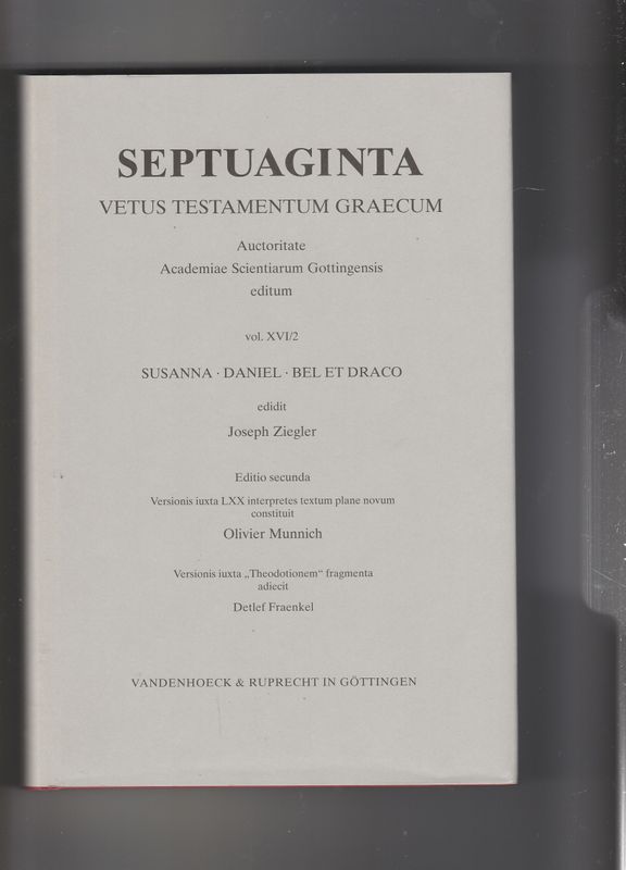 Septuaginta Susanna Daniel Bel Et Draco