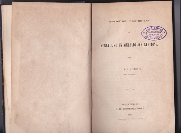 Bijdrage tot de geschiedenis der Kerkelijke en wereldlijke kleeding