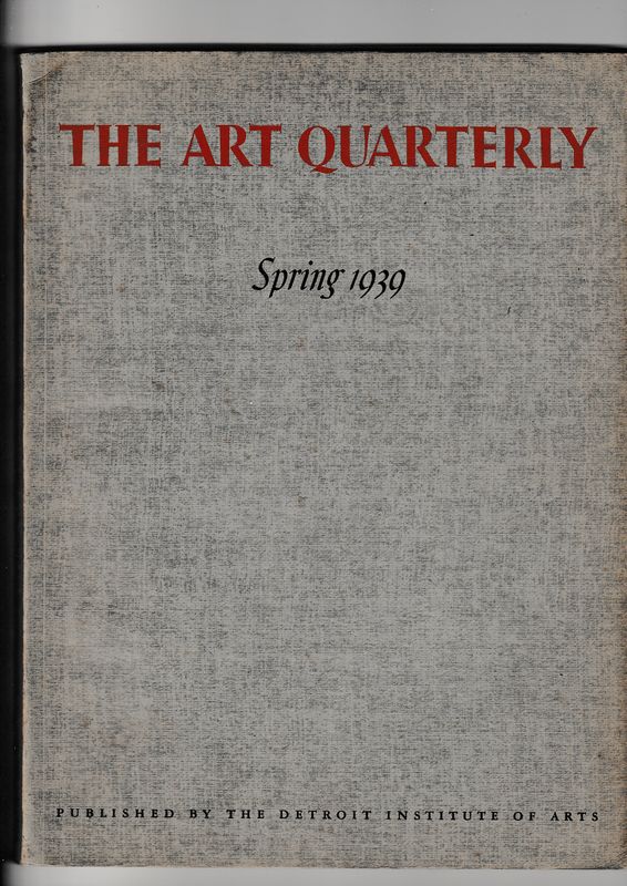 The Art Quarterly Spring 1939
