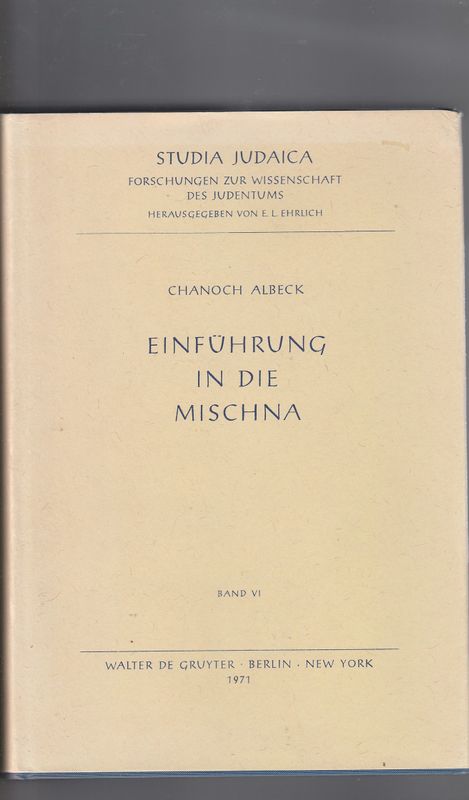 Einführung in die Mischna